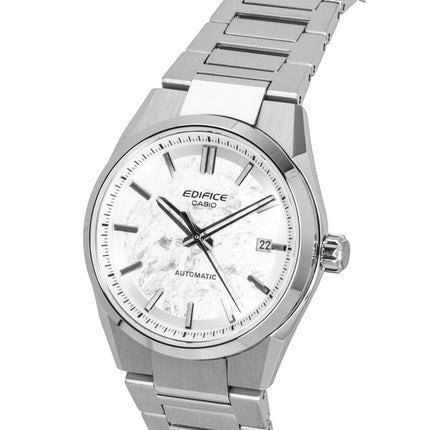 Casio Edifice analog rustfrit stål sølv urskive automatisk EFK-110D-7A 100M herreur