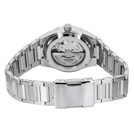 Casio Edifice analog rustfrit stål sølv urskive automatisk EFK-110D-7A 100M herreur