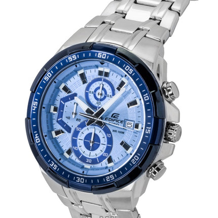 Casio Edifice Analog Standard Kronograf Rustfrit Stål Blå Skive Quartz EFR-539DE-2AV 100M Herreur