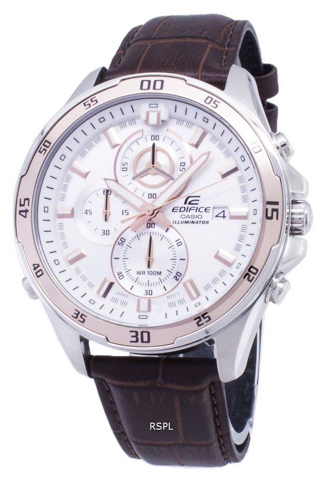 Casio bygningsværk EFR-547L-7AV EFR547L-7AV Chronograph Illuminator Analog Herreur