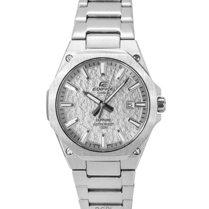 Casio Edifice analog rustfrit stål sølv urskive quartz EFR-S108DE-8AV 100M herreur