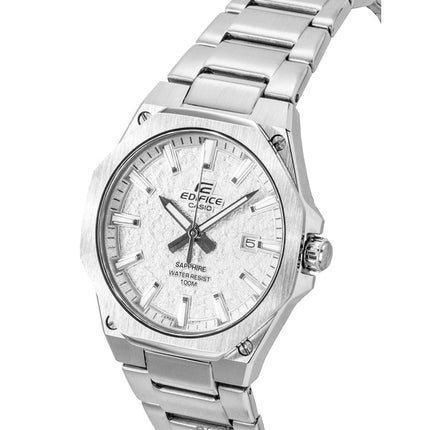 Casio Edifice analog rustfrit stål sølv urskive quartz EFR-S108DE-8AV 100M herreur