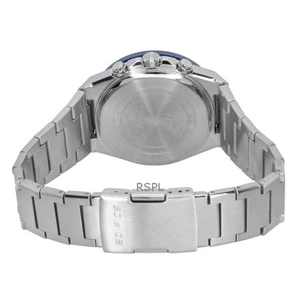 Casio Edifice analog kronograf rustfrit stål blå urskive solcelle EFS-S650D-2A 100M herreur