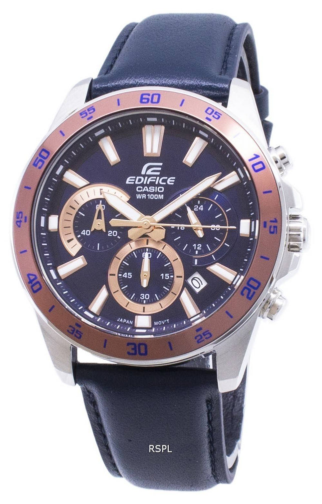Casio bygningsværk BELLEN-570L-2BV EFV570L-2BV Chronograph Quartz Herreur