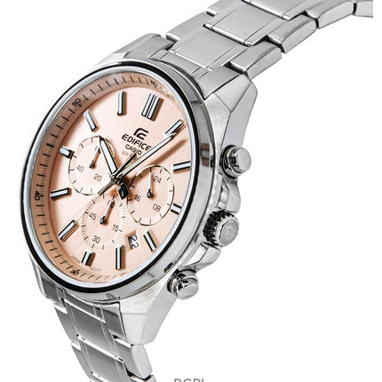 Casio Edifice Analog Standard Kronograf Pink Skive Quartz EFV-650D-4AV 100M Herreur