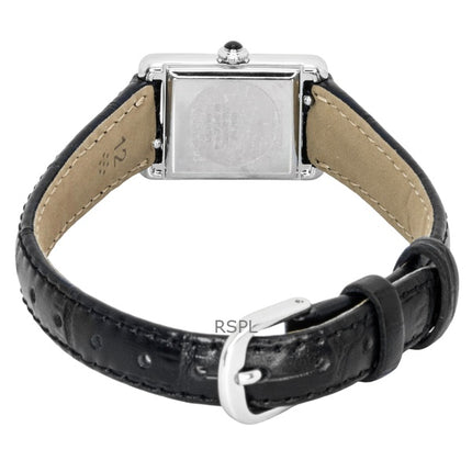 Citizen Fio Roma Eco-Drive læderrem sølvfarvet urskive EG2790-12A dameur