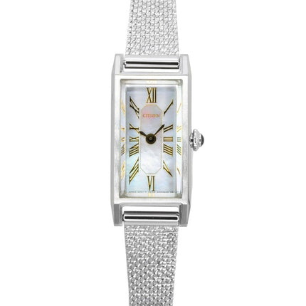 Citizen L Eco-Drive rustfrit stål perlemor urskive EG7040-74D dameur