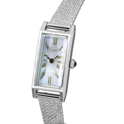 Citizen L Eco-Drive rustfrit stål perlemor urskive EG7040-74D dameur