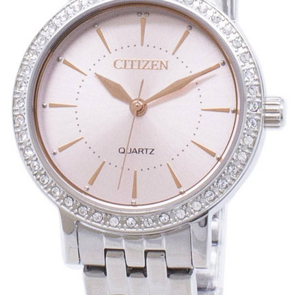 Borger kvarts EL3041-87 X Analog Diamond Accent kvinders ur