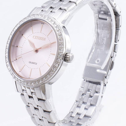 Borger kvarts EL3041-87 X Analog Diamond Accent kvinders ur