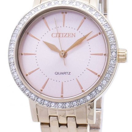 Borger kvarts EL3043-81 X Analog diamant accenter kvinders ur