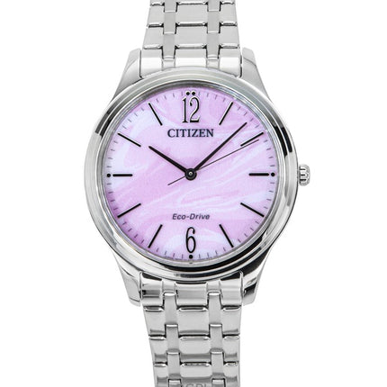 Citizen Elegance Rustfrit Stål Pink Urskive Eco-Drive EM0411-71X Dameur