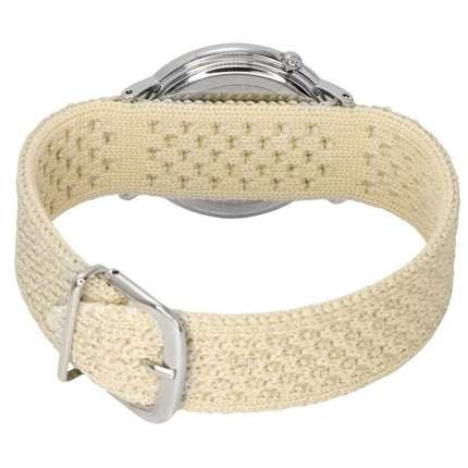 Citizen L Ambiluna Diamond Accent Beige Urskive Eco-Drive EM1006-40A dameur med ekstra mesh-armbånd