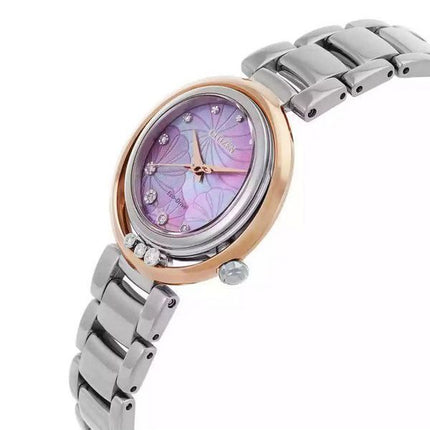 Citizen L Arcly Eco-Drive Diamond Accenter Rustfrit Stål Pink Perlemorskive EM1114-80Y Dameur
