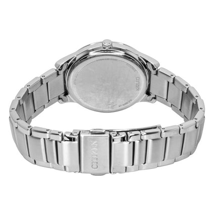 Citizen Eco-Drive analog rustfrit stål lyserød urskive solcelle EM1220-58X dameur