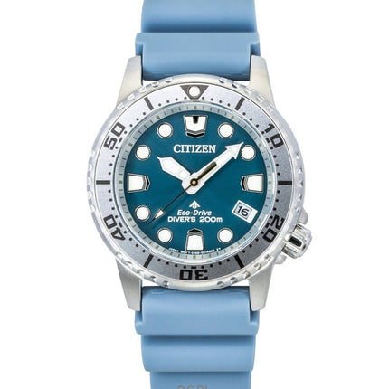 Citizen Promaster polyuretanrem blå urskive Eco-Drive dykkerur EO2027-09L 200M dameur