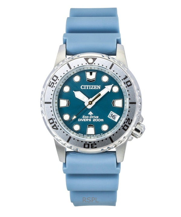 Citizen Promaster polyuretanrem blå urskive Eco-Drive dykkerur EO2027-09L 200M dameur