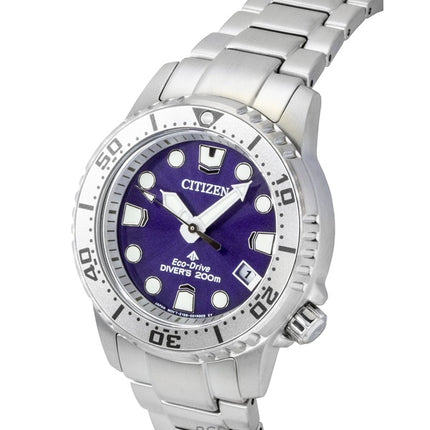 Citizen Promaster Dive rustfrit stål lilla urskive Eco-Drive dykkerur EO2027-50X 200M dameur