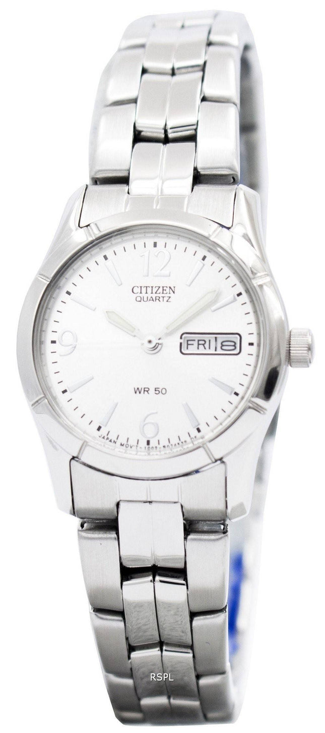 Borger kvarts sølv Dial EQ0540-57A kvinders ur