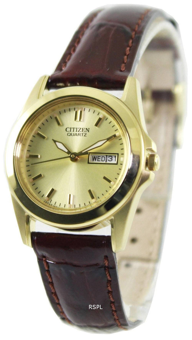 Borger kvarts guld Tone EQ0562 - 03P kvinders ur