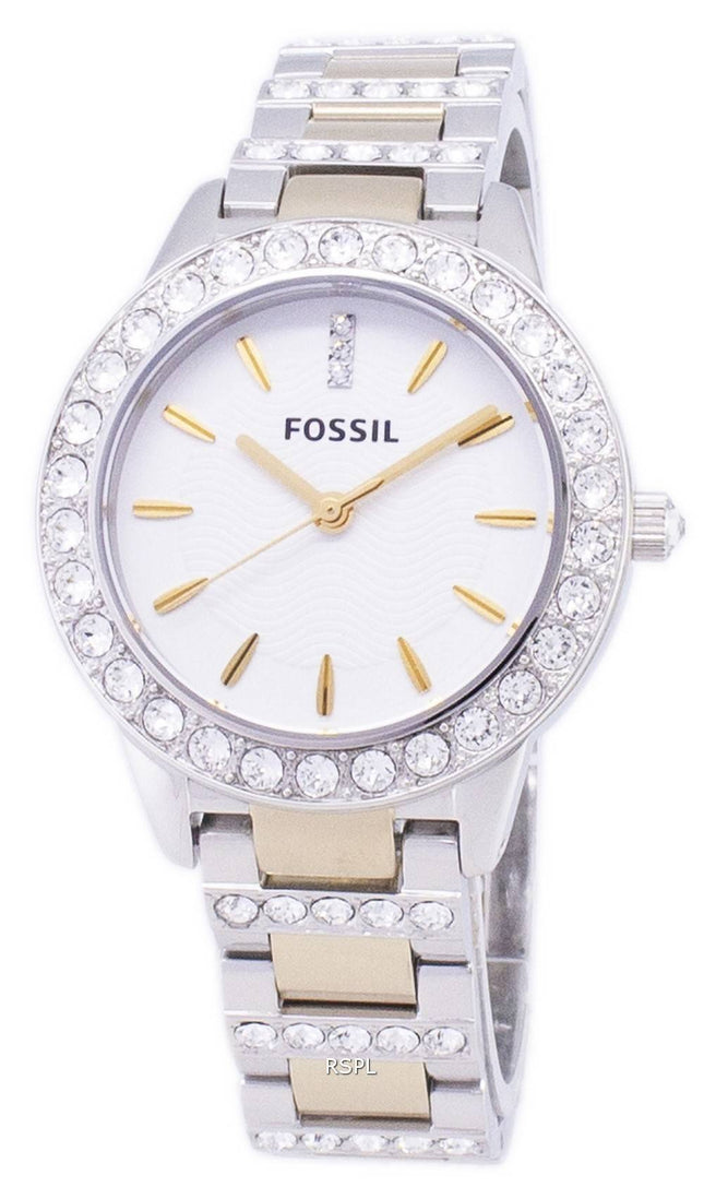 Fossile Jesse Crystal tofarvet kvarts ES2409 kvinders ur
