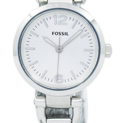 Fossile Georgien Mini tre-hånd smykker halskæde ES3269 kvinders ur