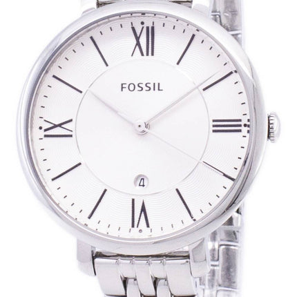 Fossile Jacqueline Silver Dial rustfrit stål ES3433 kvinders ur