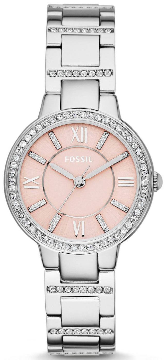 Fossile Virginia Analog krystal-accent ES3504 kvinders ur