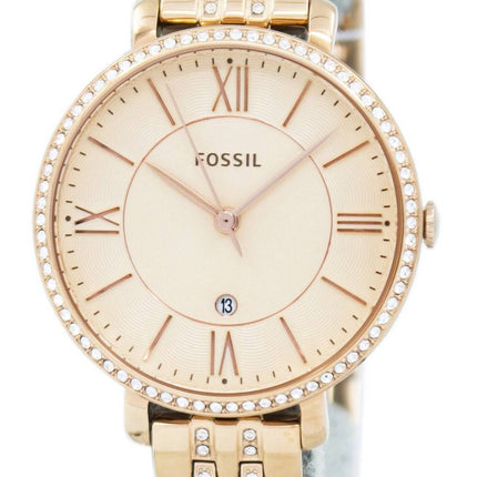 Fossile Jacqueline Quartz steg guld krystaller accenter ES3546 kvinders ur