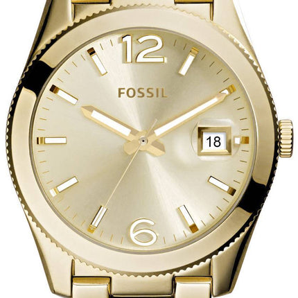 Fossile perfekte kæreste sølv urskive guld Tone ES3586 kvinders ur