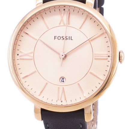 Fossile Jacqueline Quartz grå læder ES3707 kvinders ur