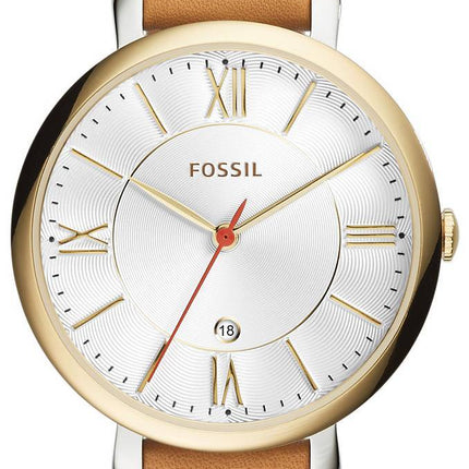 Fossile Jacqueline Silver urskive dato Display ES3737 kvinders ur