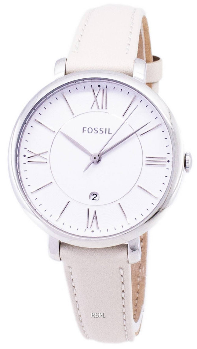 Fossile Jacqueline Quartz hvid skive ES3793 kvinders ur