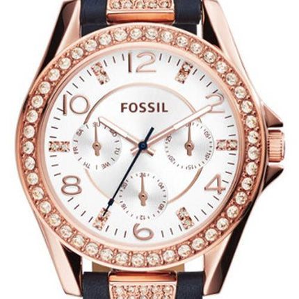 Fossile Riley multifunktions krystal kvarts ES3887 kvinders Watch
