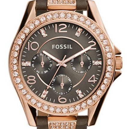 Fossile Riley multifunktions krystal kvarts ES3888 kvinders Watch