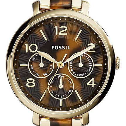 Fossile Jacqueline multifunktions Chronograph guld Tone rustfrit stål ES3925 kvinders ur