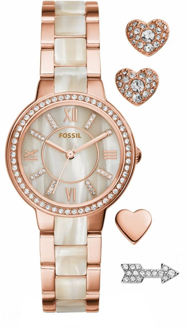 Fossile Virginia Quartz Crystal ES3965SET kvinders Watch