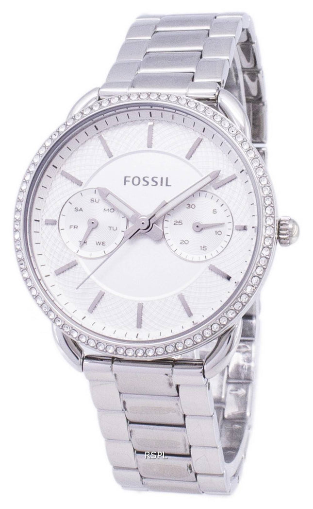 Fossile skrædder multifunktions kvarts diamant accenter ES4262 kvinders Watch
