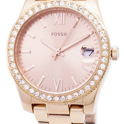 Fossil Scarlette Quartz diamant accenter ES4318 kvinders Watch