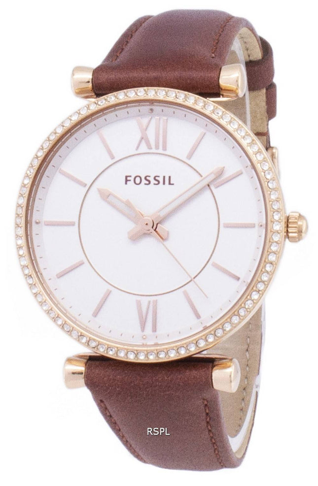 Fossile Carlie ES4428 diamant kvarts Analog kvinders ur
