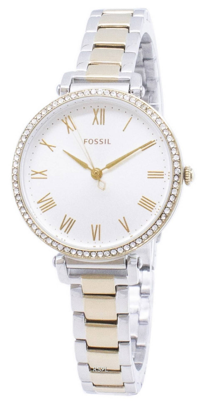 Fossile Kinsey ES4449 diamant accenter Quartz kvinder ur