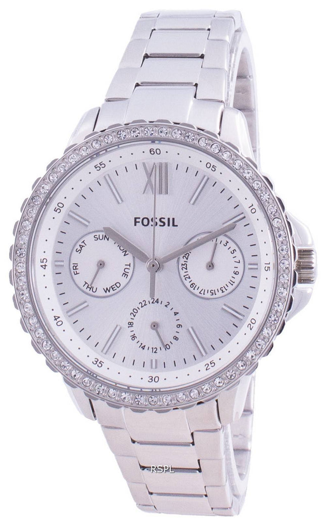 Fossil Izzy multifunktions ES4783 kvarts kronograf diamant accenter dameur