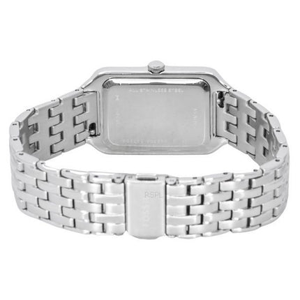 Fossil Raquel rustfrit stål hvid perlemorskive Quartz ES5306 dameur