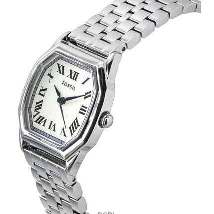 Fossil Harlow Stainless Steel Cream Dial Quartz ES5363 Dameur