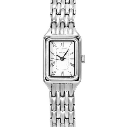 Fossil Raquel Mini rustfrit stål hvid urskive kvarts ES5469 dameur