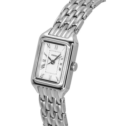 Fossil Raquel Mini rustfrit stål hvid urskive kvarts ES5469 dameur