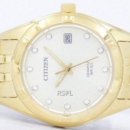 Borger Analog Quartz Diamond Accent EU6052 - 53P kvinders ur