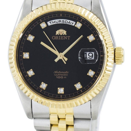 Orientere leder 'Præsident' automatiske Sapphire Crystal Accent EV0J002B FEV0J002BY Herreur