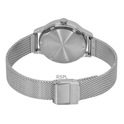 Citizen Elegance rustfrit stål hvid urskive Eco-Drive EW2621-75A 100M dameur