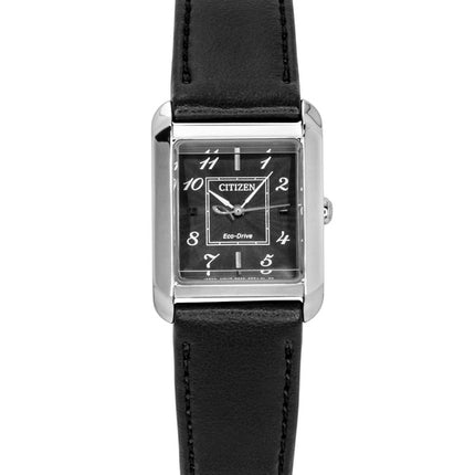 Citizen Bianca læderrem sort urskive Eco-Drive EW5600-01E dameur